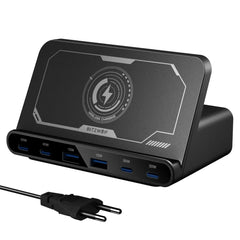 BlitzWolf® BW-S27 160W 6-Port USB PD Fast Charger with Wireless Charging - Buyme24seven
