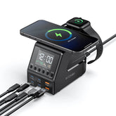 BlitzWolf® BW-FW10 240W 10-in-1 GaN Wireless Alarm Clock Charger - Buyme24seven