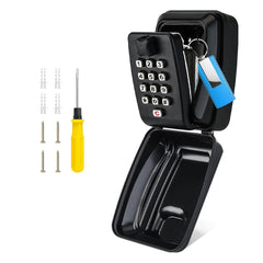 Wall Mounted Key Storage Box Key Combination Password Lock with Push Button - Buyme24seven