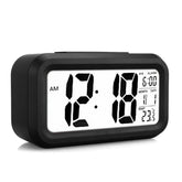 5.3 Inch Smart Simple Silent LED Digital Alarm Clock w/ Date Temp Display -Black - Buyme24seven