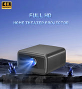 Touyinger Q12W pro 2800ANSI Full HD 4K Dual Screen Wifi Bluetooth Smart Home Theater Projector - Buyme24seven