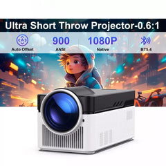 Magcubic 8K HY450 Projector HY-450 smart Android projector 900ANSI Ultra Short Throw indoor outdoor Allwinner H716 BT5.4 Auto Offset Electronic Focus WIFI6 Dual speaker home theater projector system home cenima