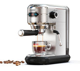 HiBREW Coffee Maker Cafetera 20 Bar Inox Semi Automatic Super Slim ESE POD& Powder Espresso Cappuccino Machine Hot Water H11 - Buyme24seven