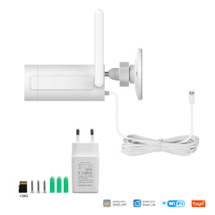 MOES WiFi Smart Outdoor Camera HD 3MP Sound Motion Detection Full Color Night Vision Waterproof Two-Way Audio Security Monitor - Buyme24seven