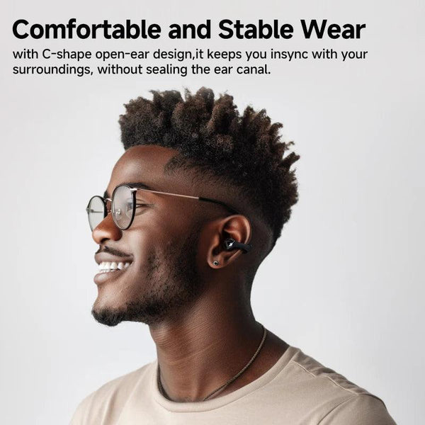 QCY Crossky C30 Open-Ear Clip Earbuds ,25 Hours of Playtime - Buyme24seven