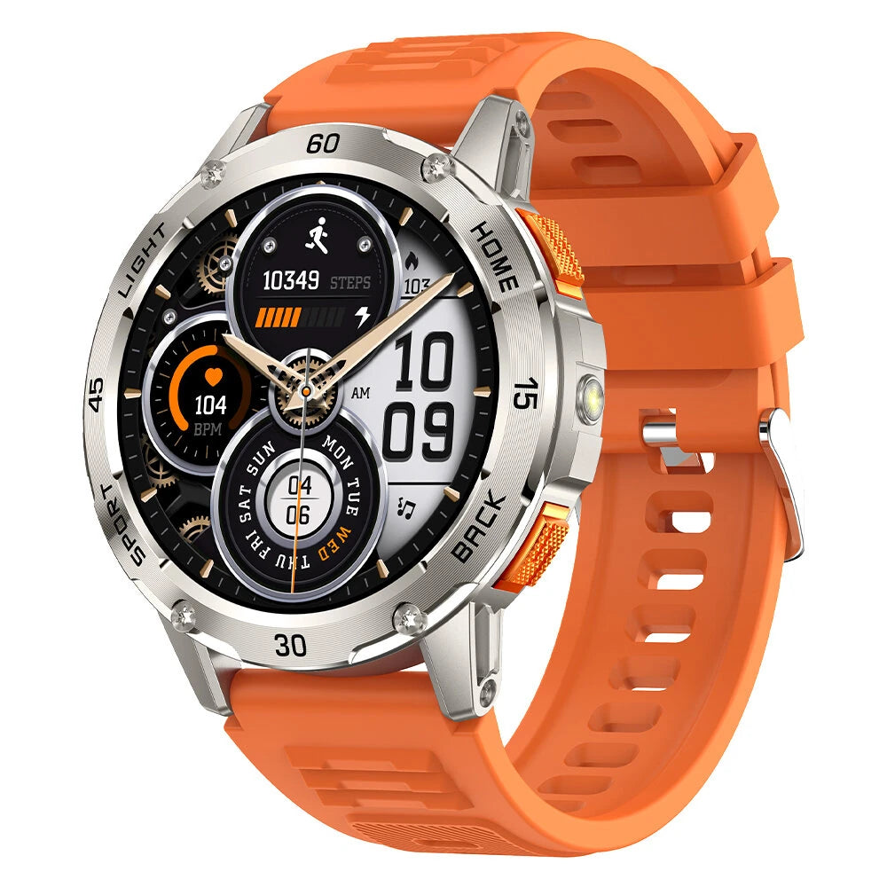 BlitzWolf® BW-AT7 Smart Watch – 1.53" Display, Bluetooth Calling, Health Monitoring, Multi-Sport Modes, IP68 Waterproof – Black - Buyme24seven