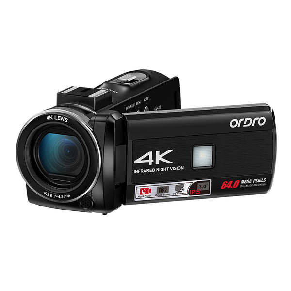 Ordro Z36 4K IR Night Vision Digital Camcorder: Best Budget  Vlogging  Camera for Entry-Level Photographers - Buyme24seven