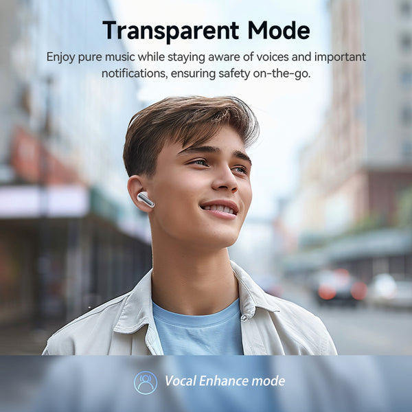 QCY MeloBuds N50 Wireless Earbuds, 45dB Hybrid ANC, 28H Playtime - Buyme24seven