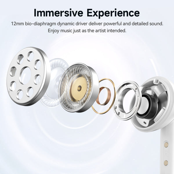 QCY MeloBuds N50 Wireless Earbuds, 45dB Hybrid ANC, 28H Playtime - Buyme24seven