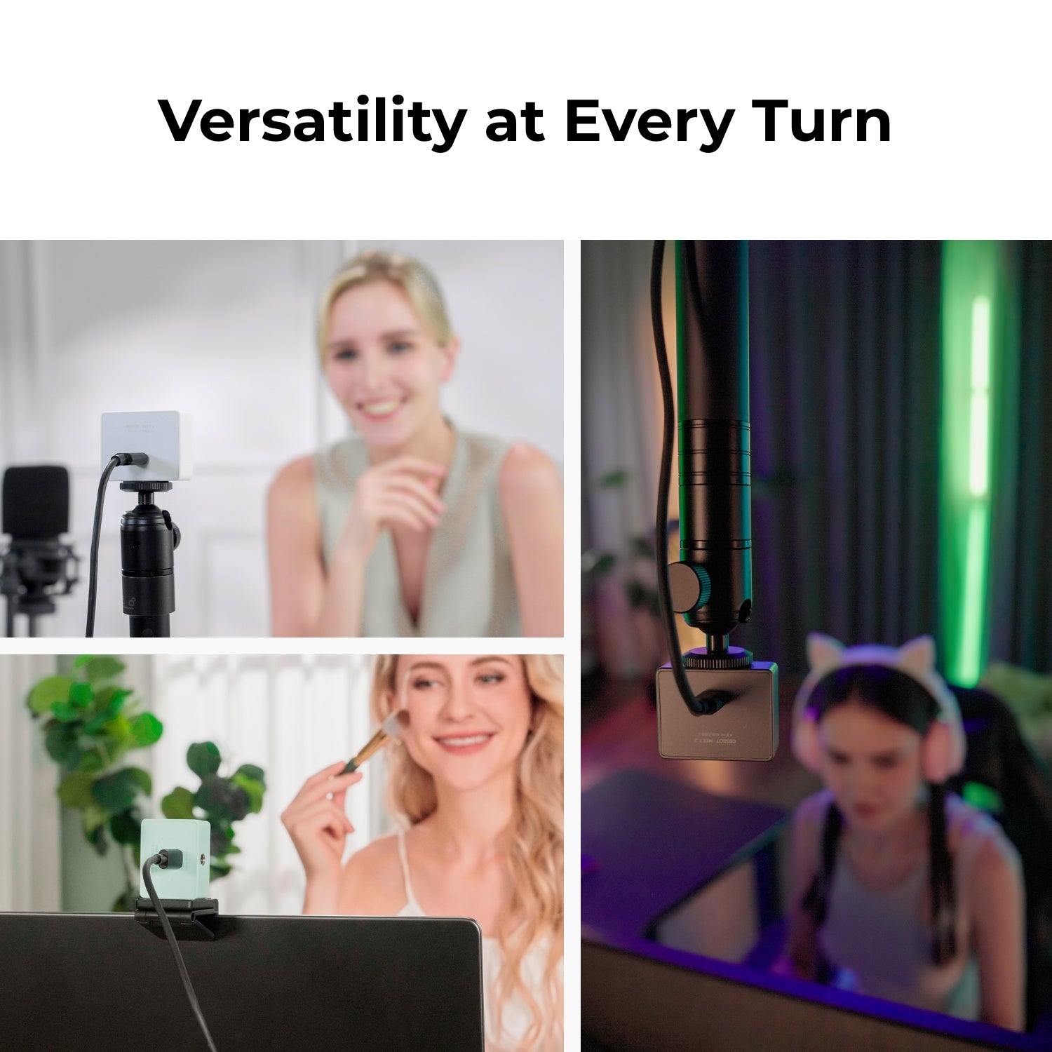 OBSBOT Meet 2 AI-Powered 4K Webcam – Auto Framing, Gesture Control & Dual Microphones - Buyme24seven