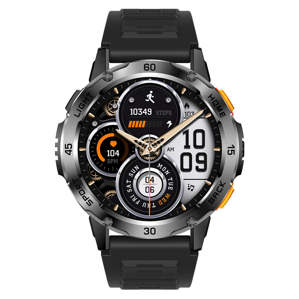 BlitzWolf® BW-AT7 Smart Watch – 1.53" Display, Bluetooth Calling, Health Monitoring, Multi-Sport Modes, IP68 Waterproof – Black - Buyme24seven