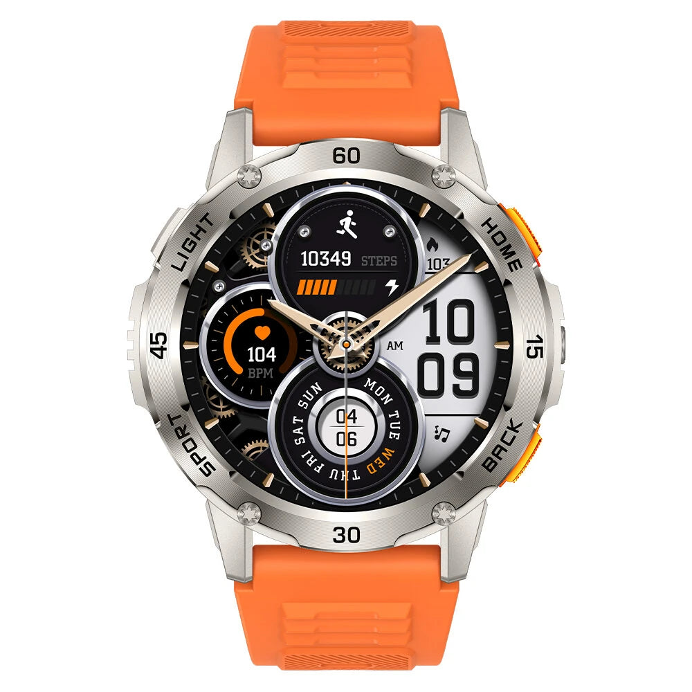 BlitzWolf® BW-AT7 Smart Watch – 1.53" Display, Bluetooth Calling, Health Monitoring, Multi-Sport Modes, IP68 Waterproof – Black - Buyme24seven