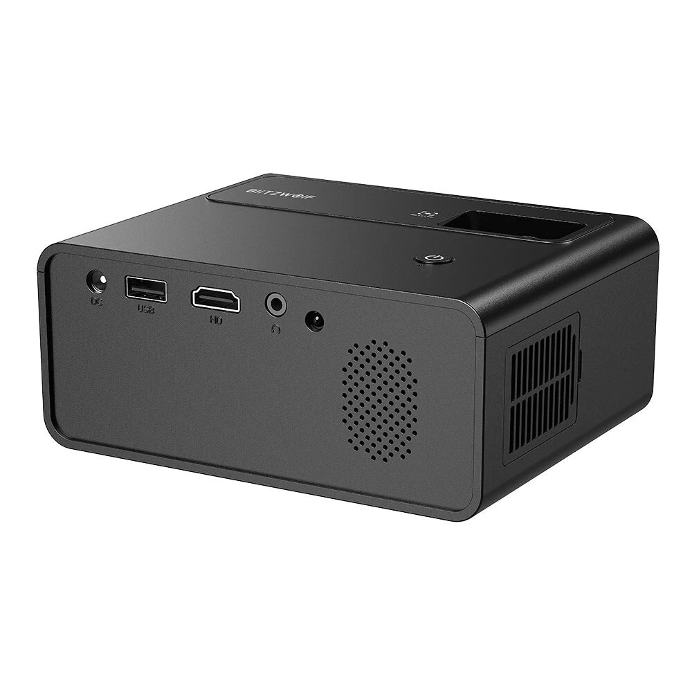 BlitzWolf® BW-V1 Mini Projector – 180 ANSI Lumens, 1080P Support, 180" Display, Portable Outdoor Home Theater – EU Plug - Buyme24seven