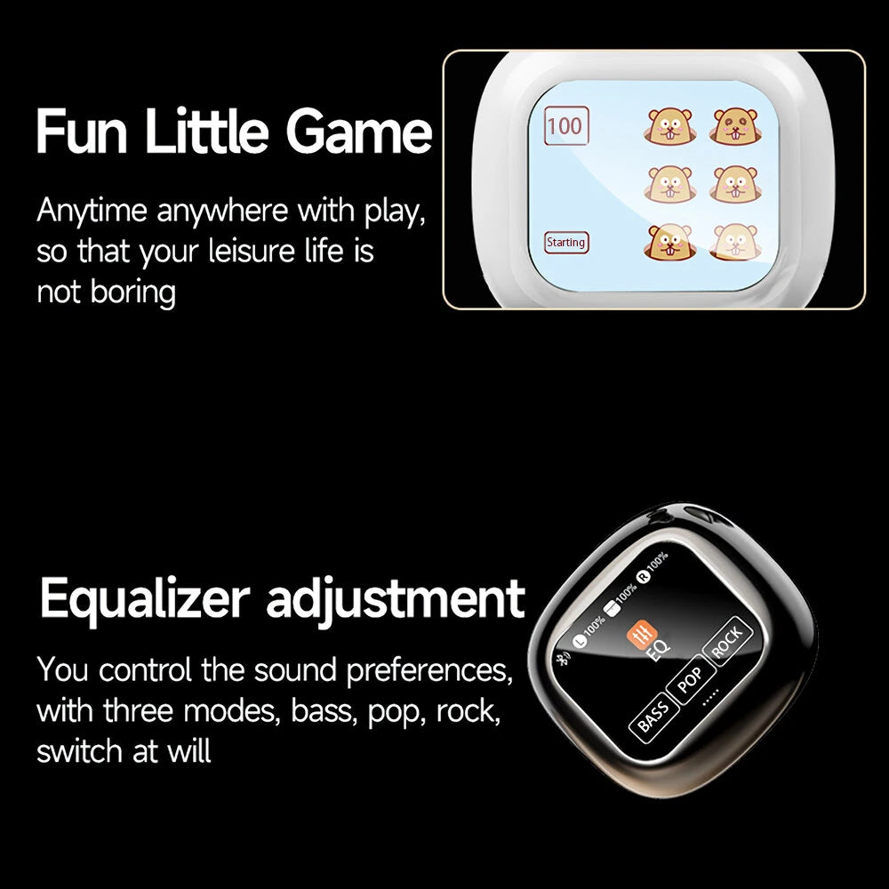 BlitzWolf® BW-FYE16 Plus TWS Earbuds with LED Touch Screen, ANC & TF Card Support - Buyme24seven