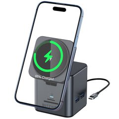 BlitzWolf® BW-TH17 9-in-1 Type-C Docking Station with 15W Wireless Charger & USB-C Hub - Buyme24seven