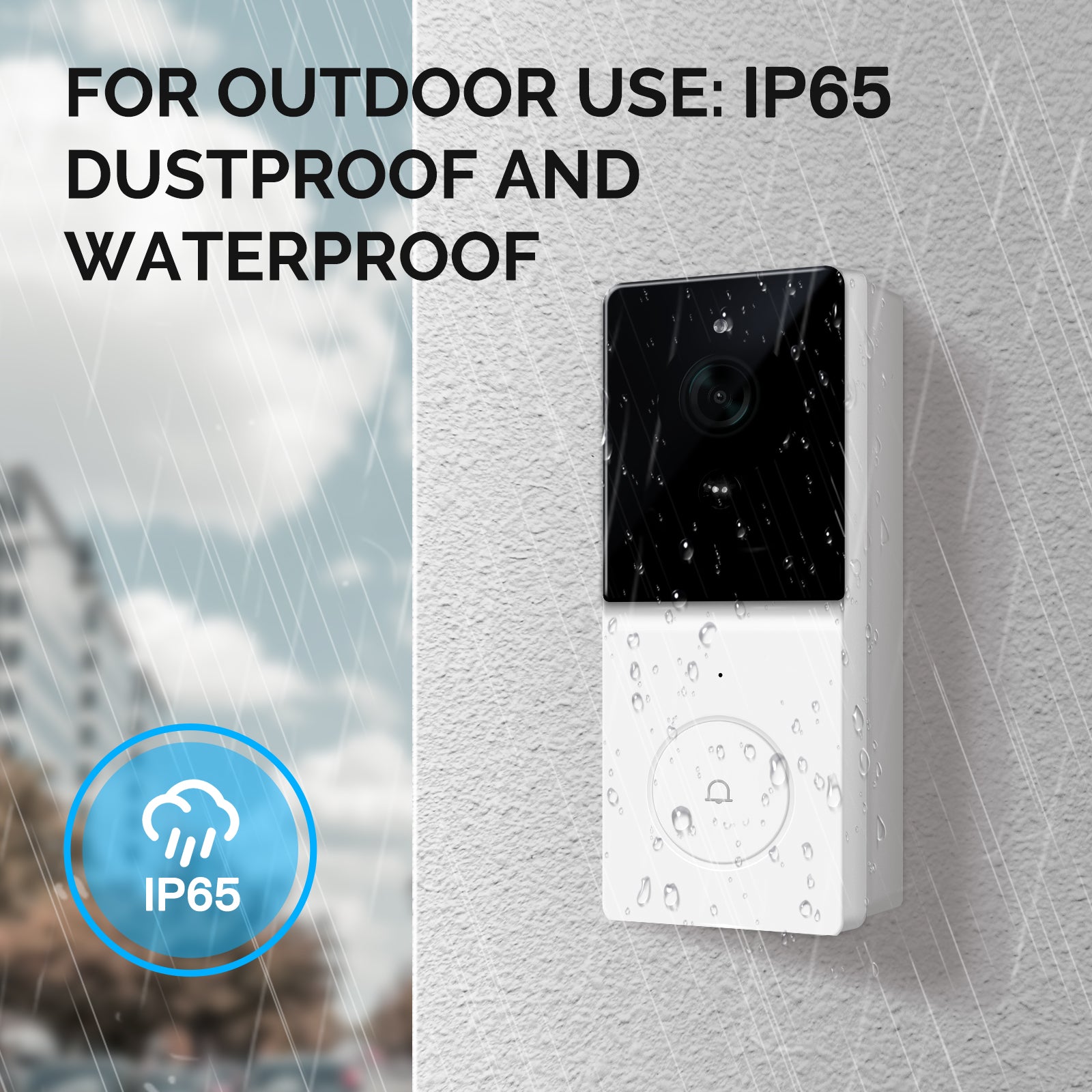 MOES Tuya Smart WiFi Video Doorbell Camera with 2-Way Audio Intercom, Night Vision & Wireless Door product  Home Security - Buyme24seven