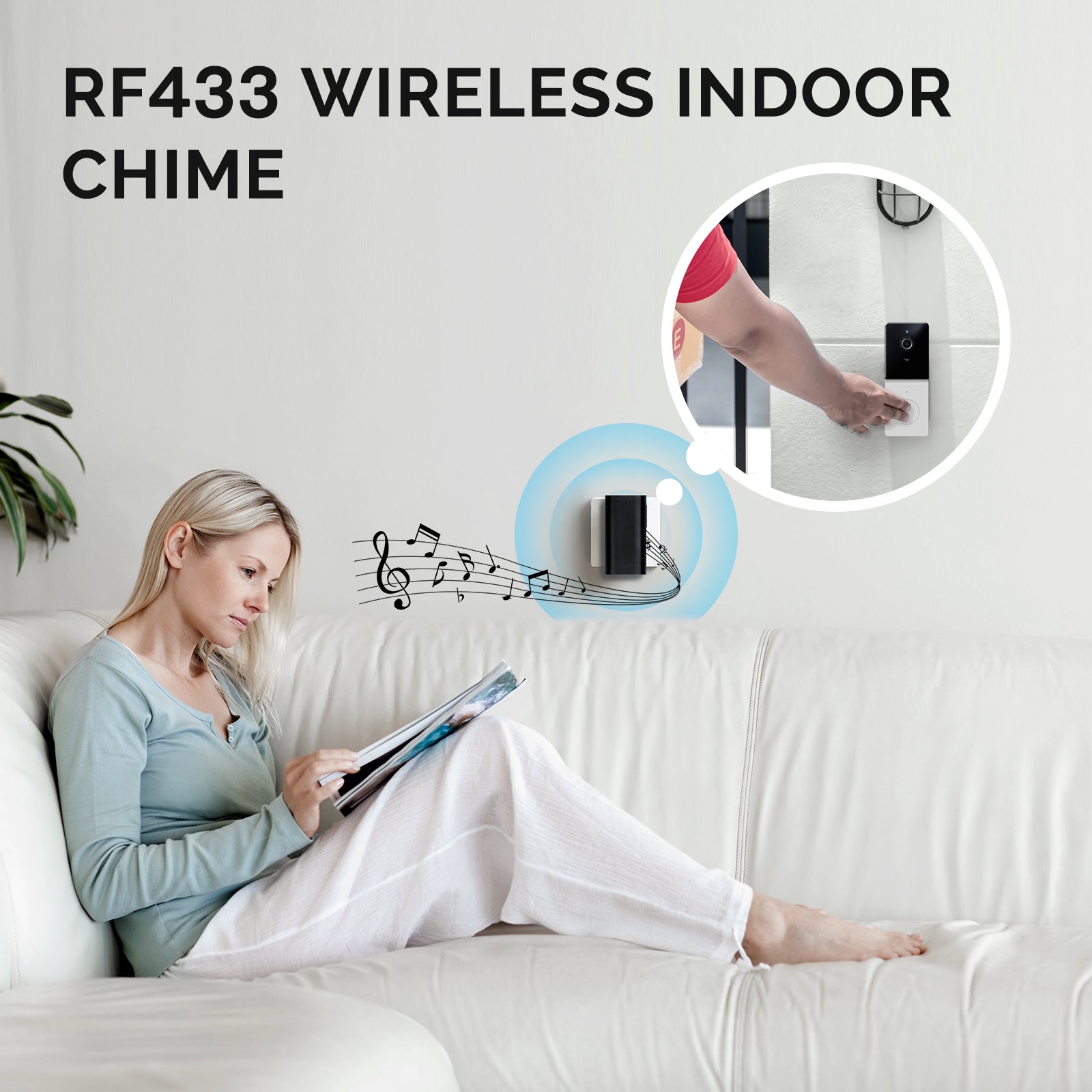 MOES Tuya Smart WiFi Video Doorbell Camera with 2-Way Audio Intercom, Night Vision & Wireless Door product  Home Security - Buyme24seven