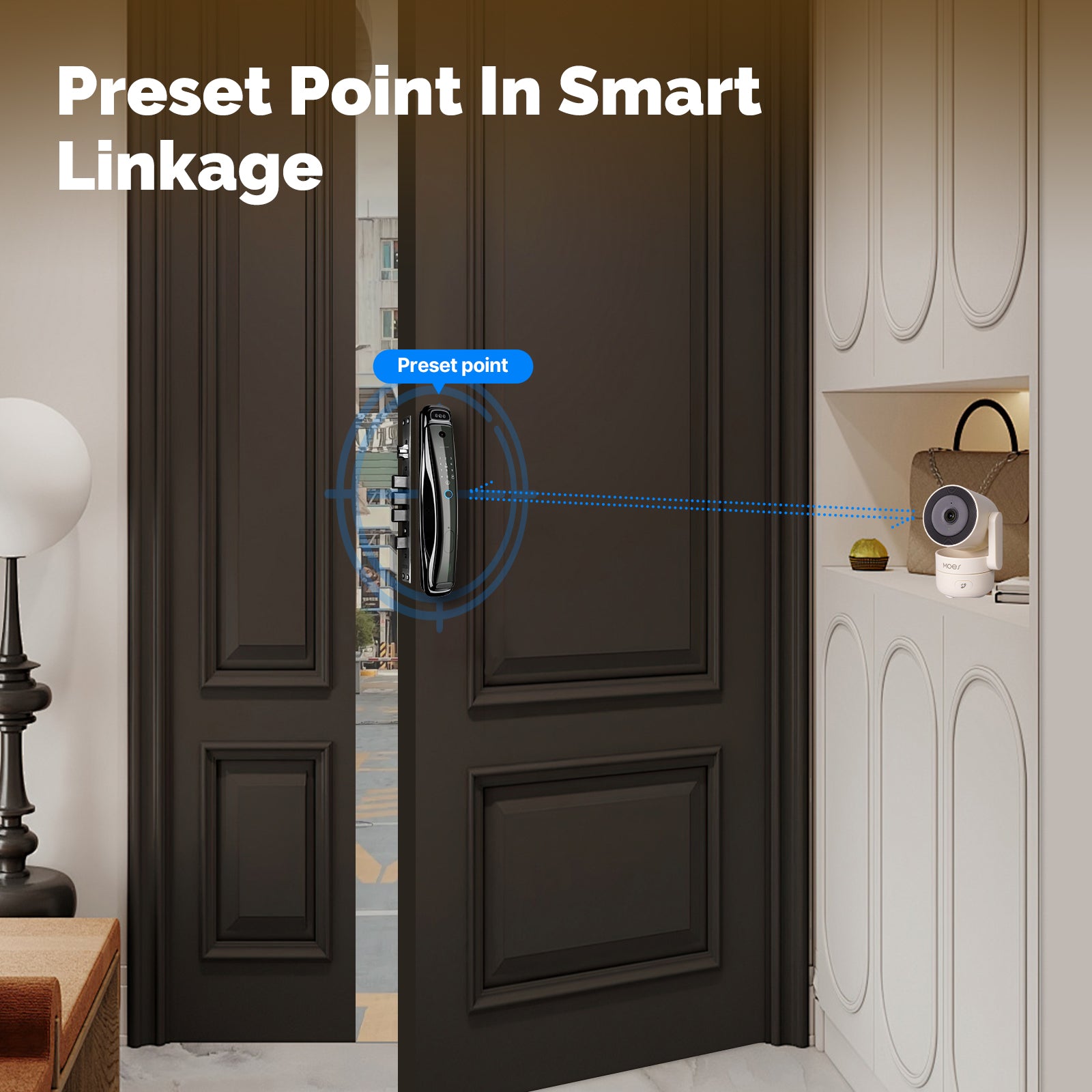 MOES Tuya Wi-Fi 6 Smart Indoor 4MP HD Security Pan/Tilt Camera Motion Tracking & Sound Detection Infrared Night Vision Monitor - Buyme24seven