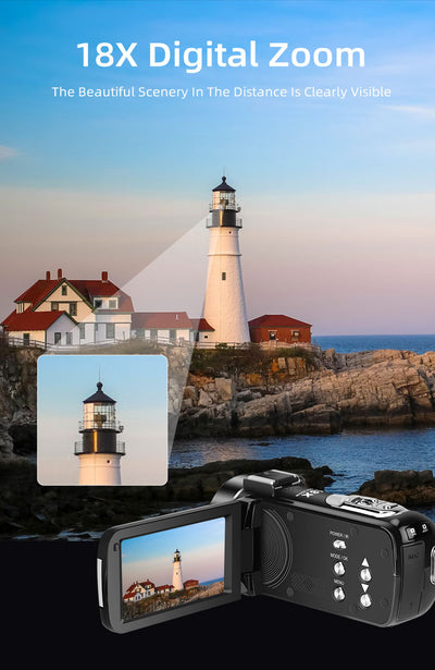 ORDRO B320 18X Digital Zoom Camcorder Infrared Night Vision Video  Camera  Recorder - Buyme24seven