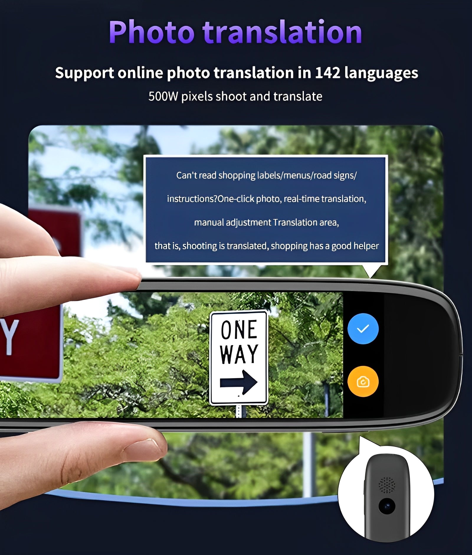 S65pro Dictionary Translation Pen Scan Reader Device Text Scanning Reading Translator WiFi/BT Connection Online Photo Translate - Buyme24seven