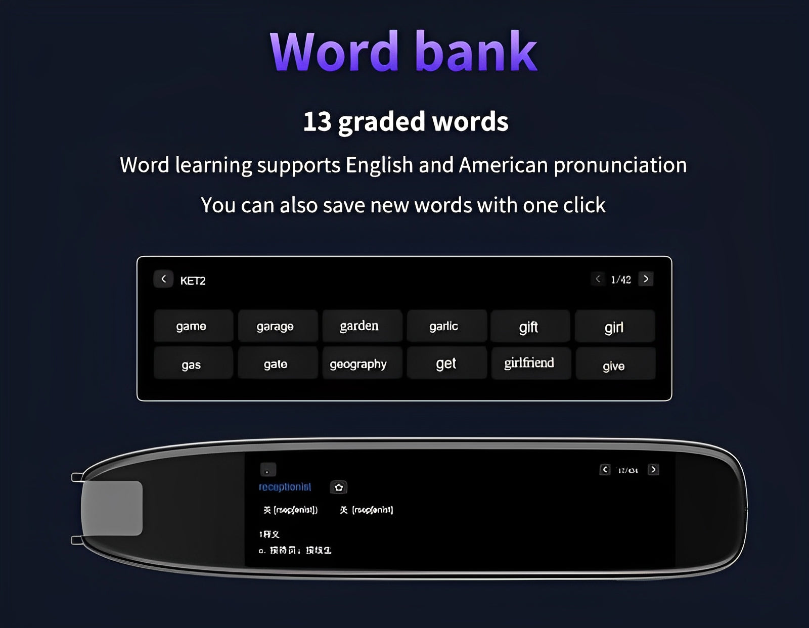 S65pro Dictionary Translation Pen Scan Reader Device Text Scanning Reading Translator WiFi/BT Connection Online Photo Translate - Buyme24seven