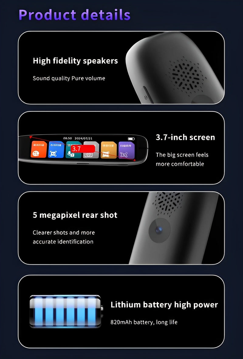 S65pro Dictionary Translation Pen Scan Reader Device Text Scanning Reading Translator WiFi/BT Connection Online Photo Translate - Buyme24seven