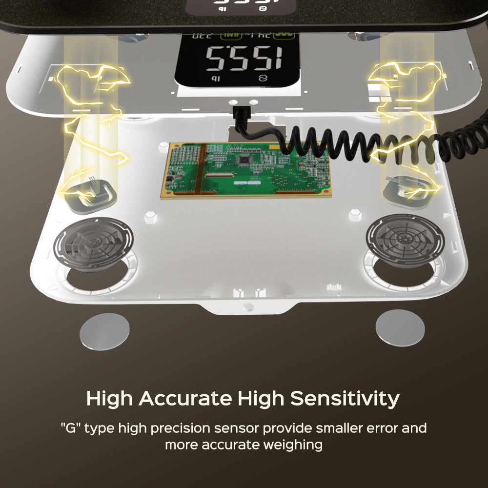 Smart Bioimpedance Scale New Smart Body Composition Scale Digital Scale Body Fat Weight Scale Balance Bioimpedance Scale - Buyme24seven