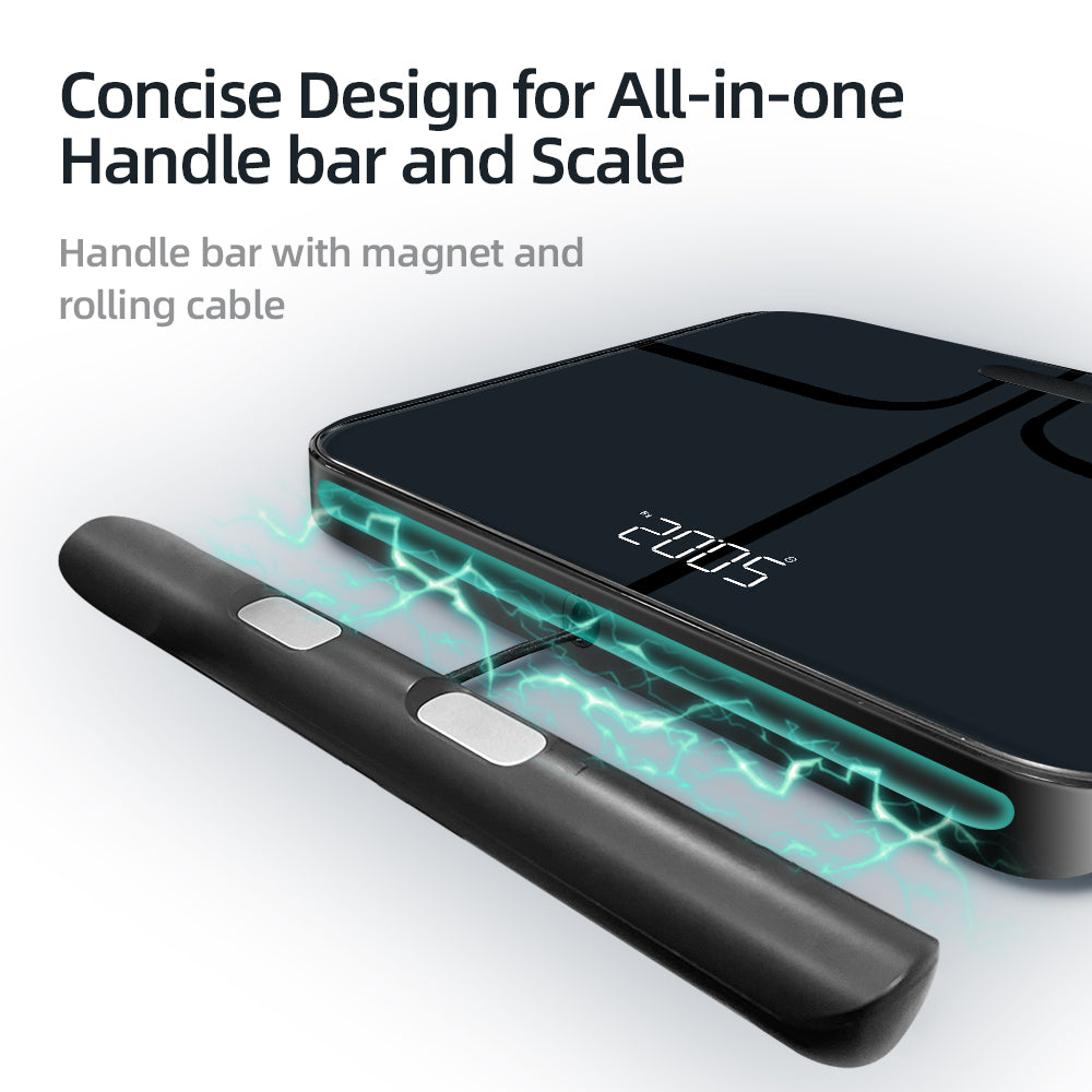 Smart Body Weight Scales 2024 New Body Fat Scale 8 Electrodes Bioimpedance Scale Professional Body Composition Analysis Scale - Buyme24seven