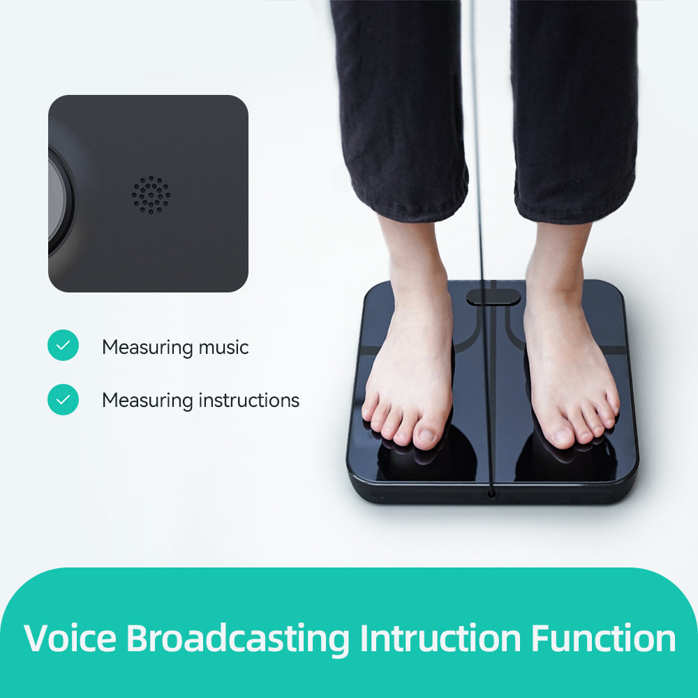 Smart Body Weight Scales 2024 New Body Fat Scale 8 Electrodes Bioimpedance Scale Professional Body Composition Analysis Scale - Buyme24seven