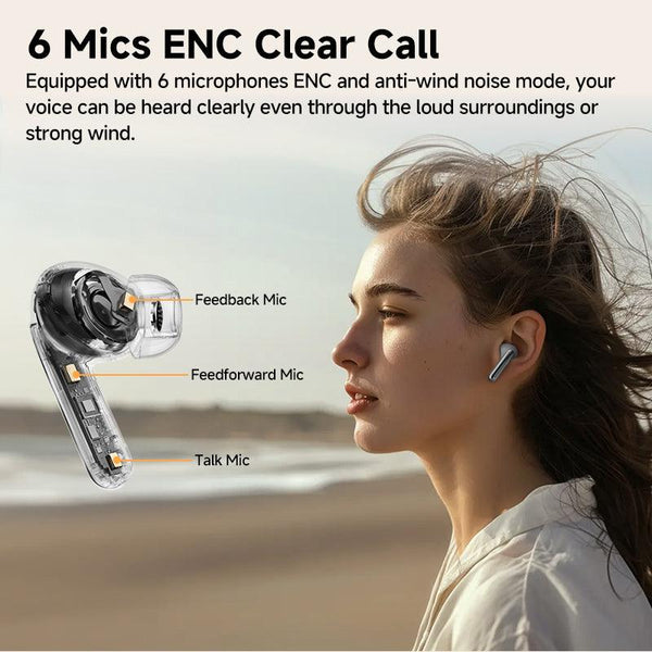 QCY MeloBuds Pro Wireless Earbuds, 46dB Hybrid ANC, Hi-Res & LDAC - Buyme24seven
