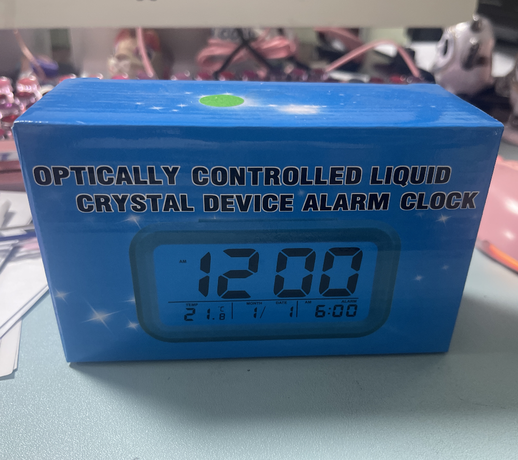 5.3 Inch Smart Simple Silent LED Digital Alarm Clock w/ Date Temp Display -White - Buyme24seven