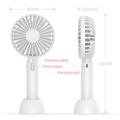 Summer Handheld Portable Mini Fan USB Rechargable Desktop Fan - Buyme24seven