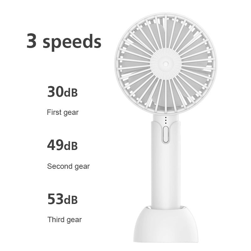 Summer Handheld Portable Mini Fan USB Rechargable Desktop Fan - Buyme24seven