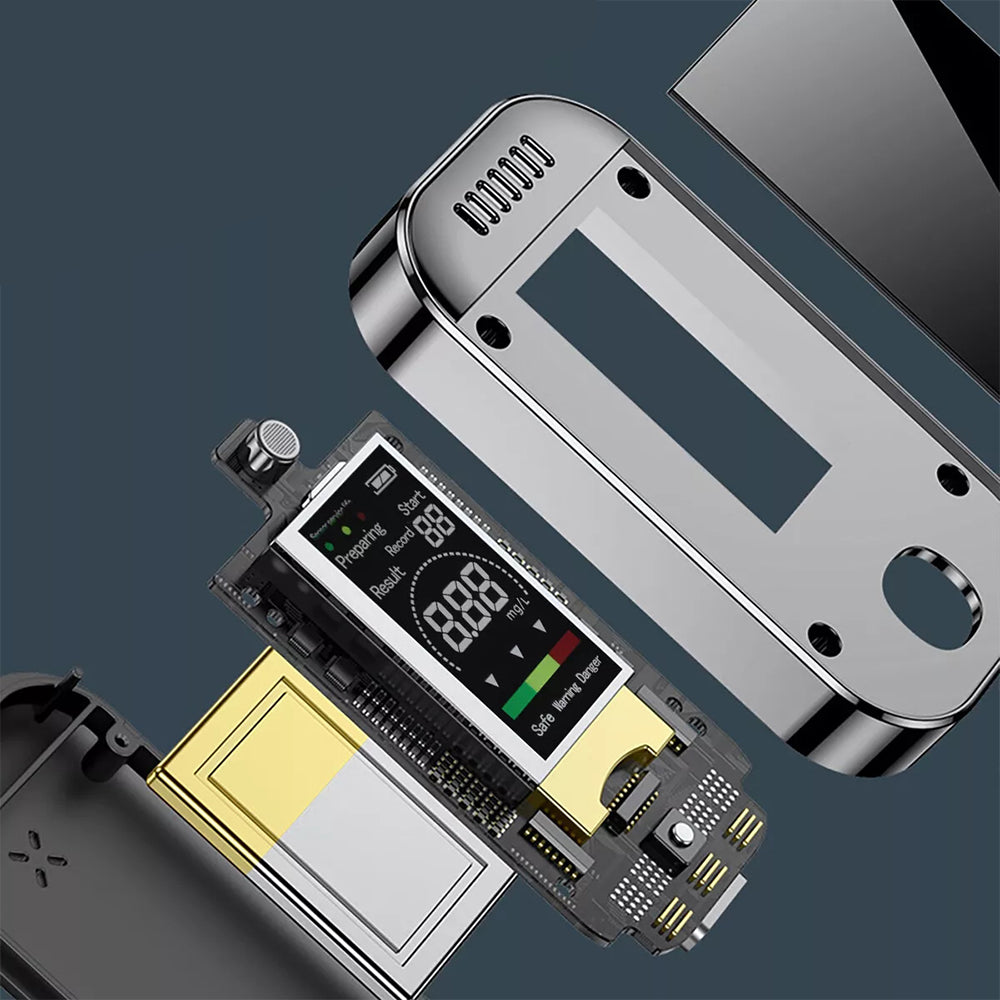 Professional LCD Digital Breath-Alcohol Tester Portable Breathalyser Self Analyzer - Buyme24seven