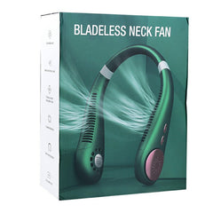2400mAh Neck Fan Bladeless Portable Rechargeable Lazy Wearable Fan, USB HandsFree Fan - Buyme24seven
