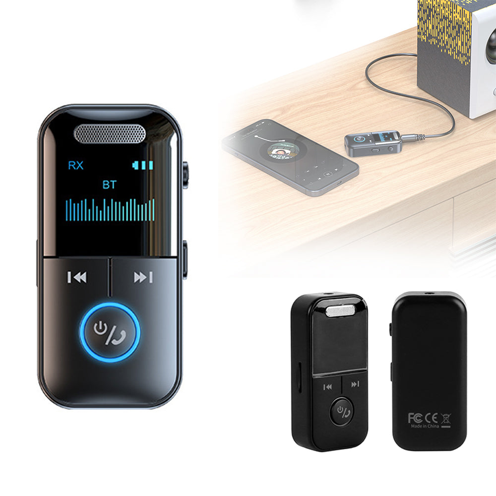 Bluetooth Audio Adapter Wireless Receiver Transmitter MP3 Player 3.5mm Aux for TV Car Headphones HiFi Speaker - Buyme24seven