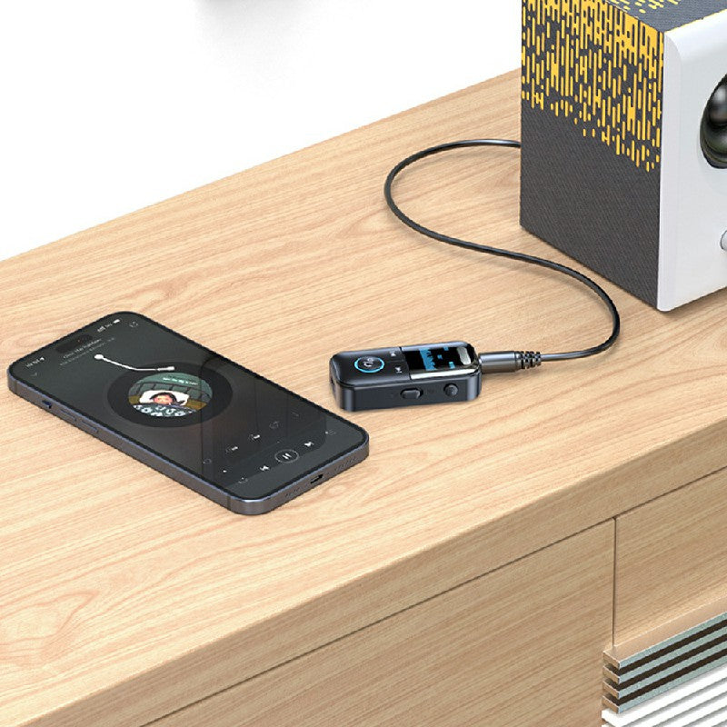 Bluetooth Audio Adapter Wireless Receiver Transmitter MP3 Player 3.5mm Aux for TV Car Headphones HiFi Speaker - Buyme24seven