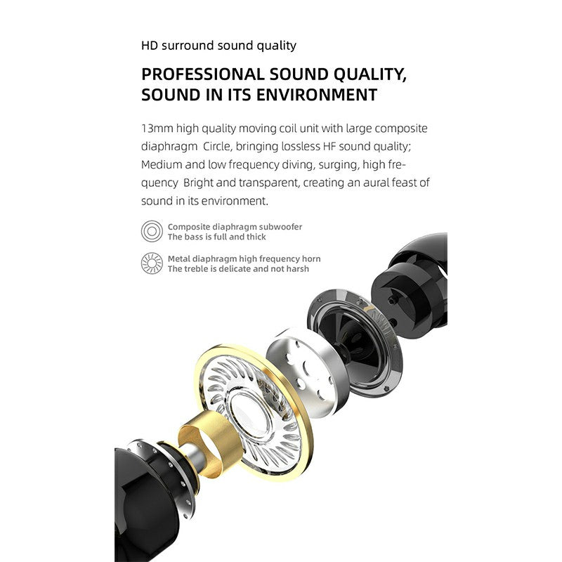 F8 Long Standby Wireless Earphones for Running, with Noise Cancelling Microphone - Buyme24seven