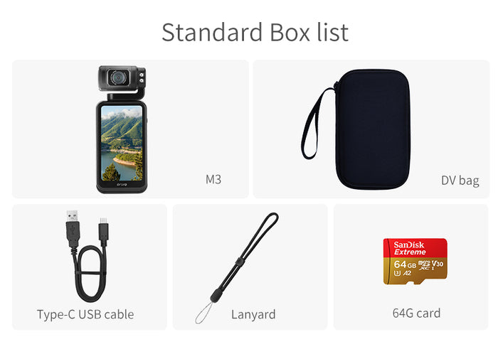 ORDRO M3 5K Palmcorder Big Battery With IR Night Vision Travel Vlog Video Camera - Buyme24seven