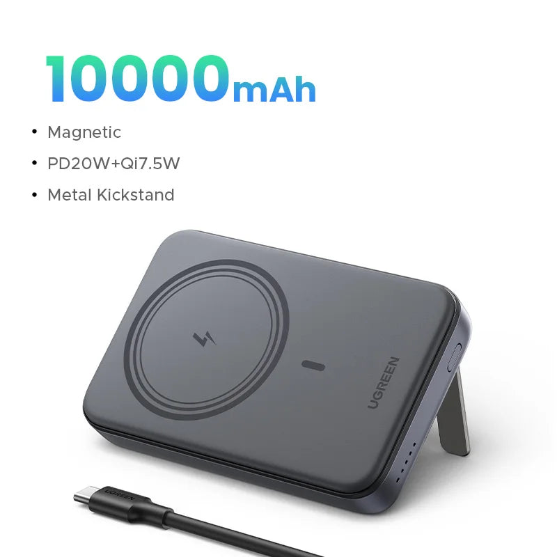 UGREEN PD20W Power Bank Magnetic 10000mAh Portable Wireless Fast Charging PowerBank for Magsafe for iPhone 15 Pro Max 16 Pro - Buyme24seven
