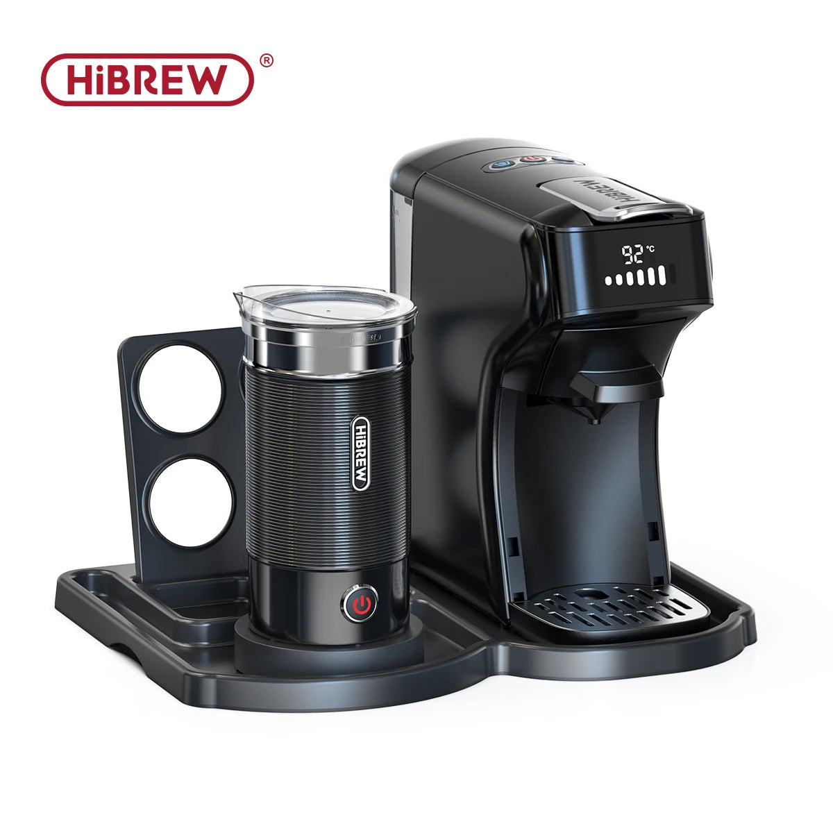HiBREW 6in1 Capsule Coffee Machine Hot/Cold Multiple Espresso Cafetera Cappuccino Coffee Maker Dolce Gusto Nespresso Powder H1B - Buyme24seven