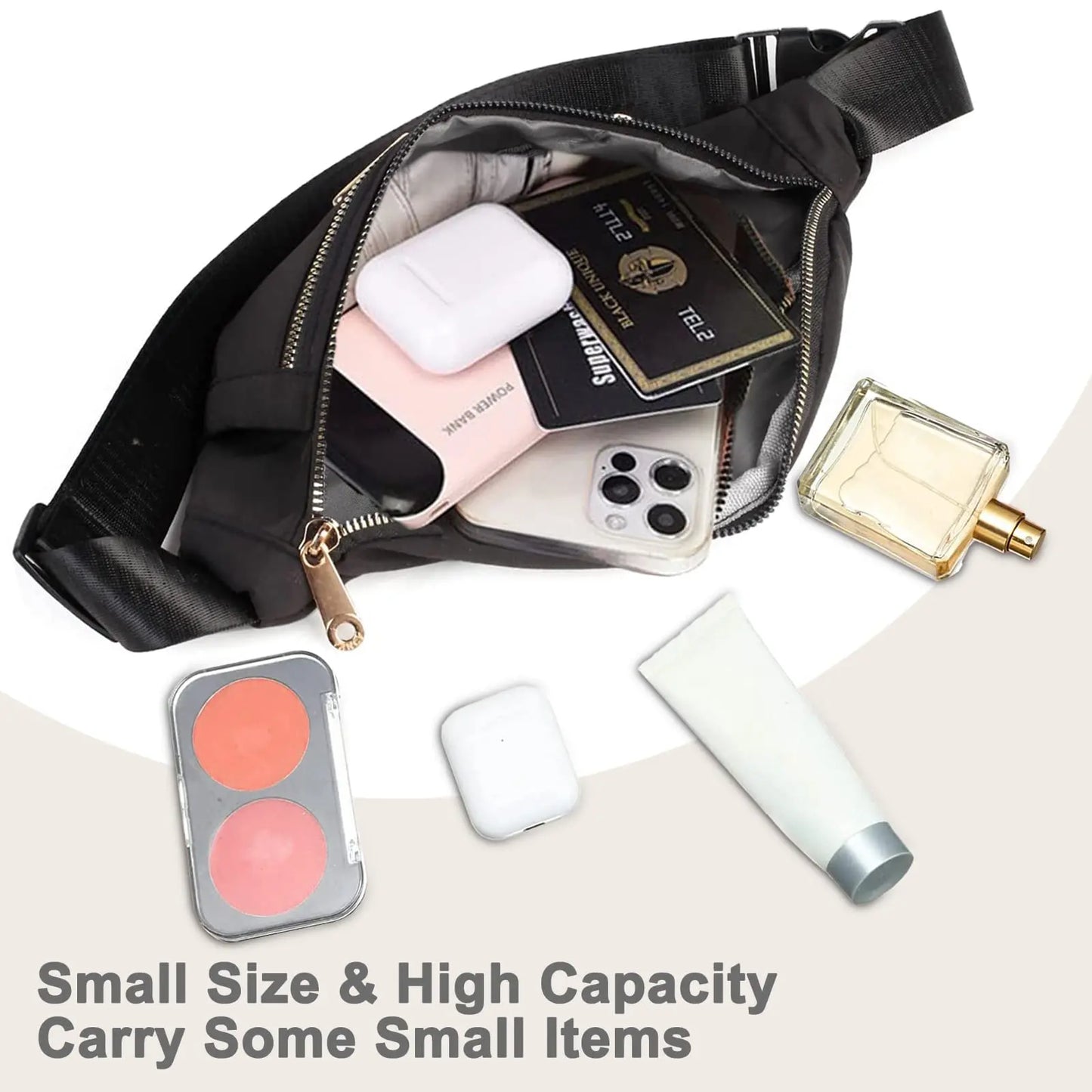 Fashion Fanny Pack: Lightweight Waist & Crossbody Bag for Travel