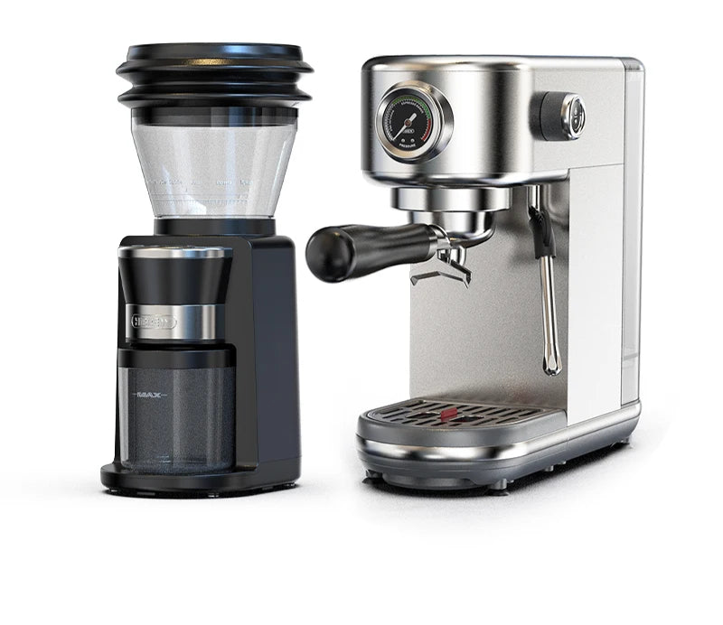 HiBREW Automatic Burr Mill Electric Coffee Grinder with 31 Gears for Espresso American Coffee Pour Over Visual Bean Storage G3 - Buyme24seven