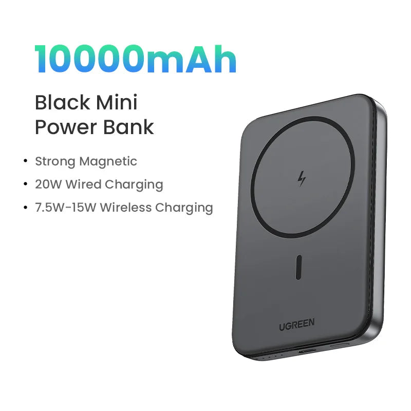 UGREEN PD20W Power Bank Magnetic 10000mAh Portable Wireless Fast Charging PowerBank for Magsafe for iPhone 15 Pro Max 16 Pro - Buyme24seven