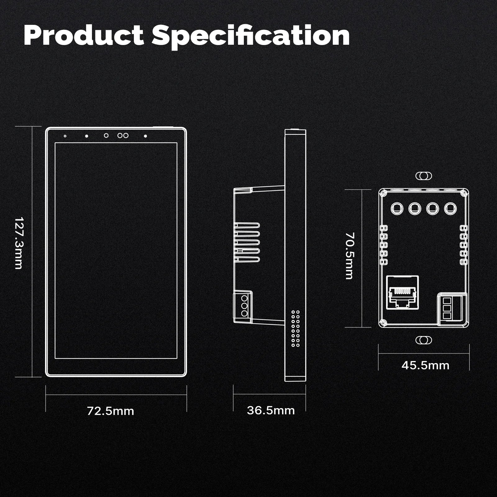 MOES Tuya Wifi Smart 5-inch Touch Screen US Center Control Panel Voice Control Alexa And ZigBee Gateway Built-in Scene Control - Buyme24seven