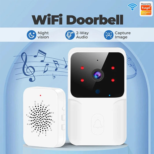 Smart WiFi Doorbell with Camera, Alexa & Google Compatible