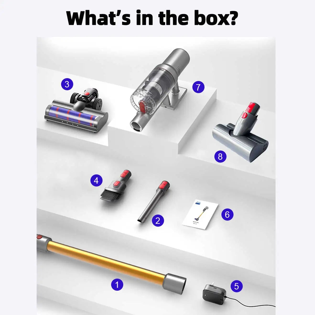 Wireless Handheld Vacuum Cleaner VC205,27000PA Suction,Smart Dust Sensor,Touch Screen,Portable Stick Cordless Vacuum for Home - Buyme24seven