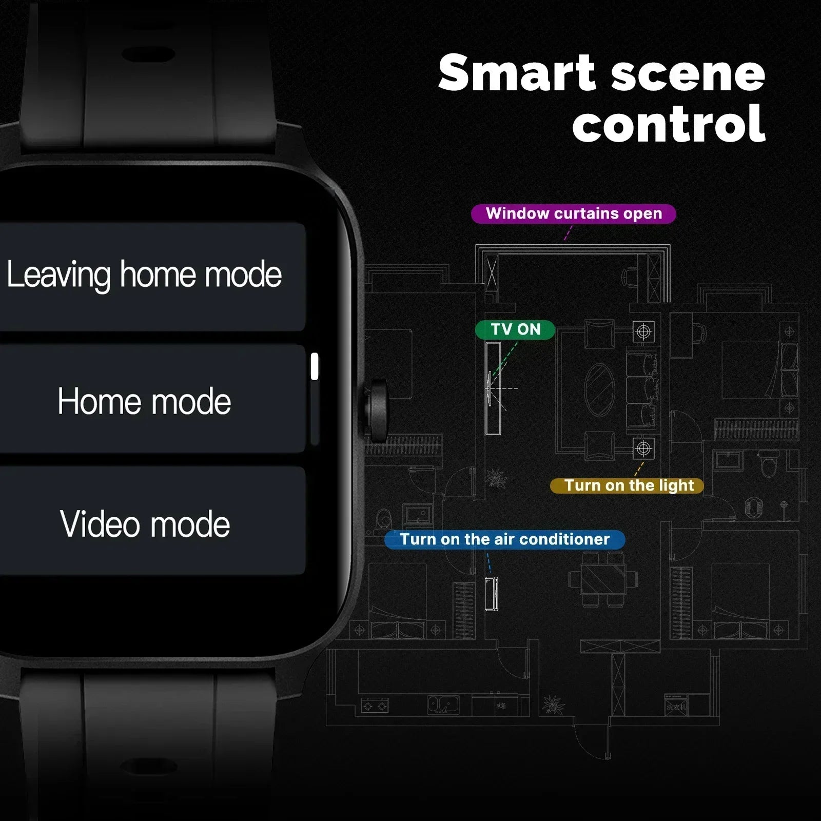 MOES Smart Watch Alexa Built-in Fitness Tracker Heart Rate and Blood Oxygen Monitor, IP68 Waterproof 1.69-inch Color Touchscreen - Buyme24seven