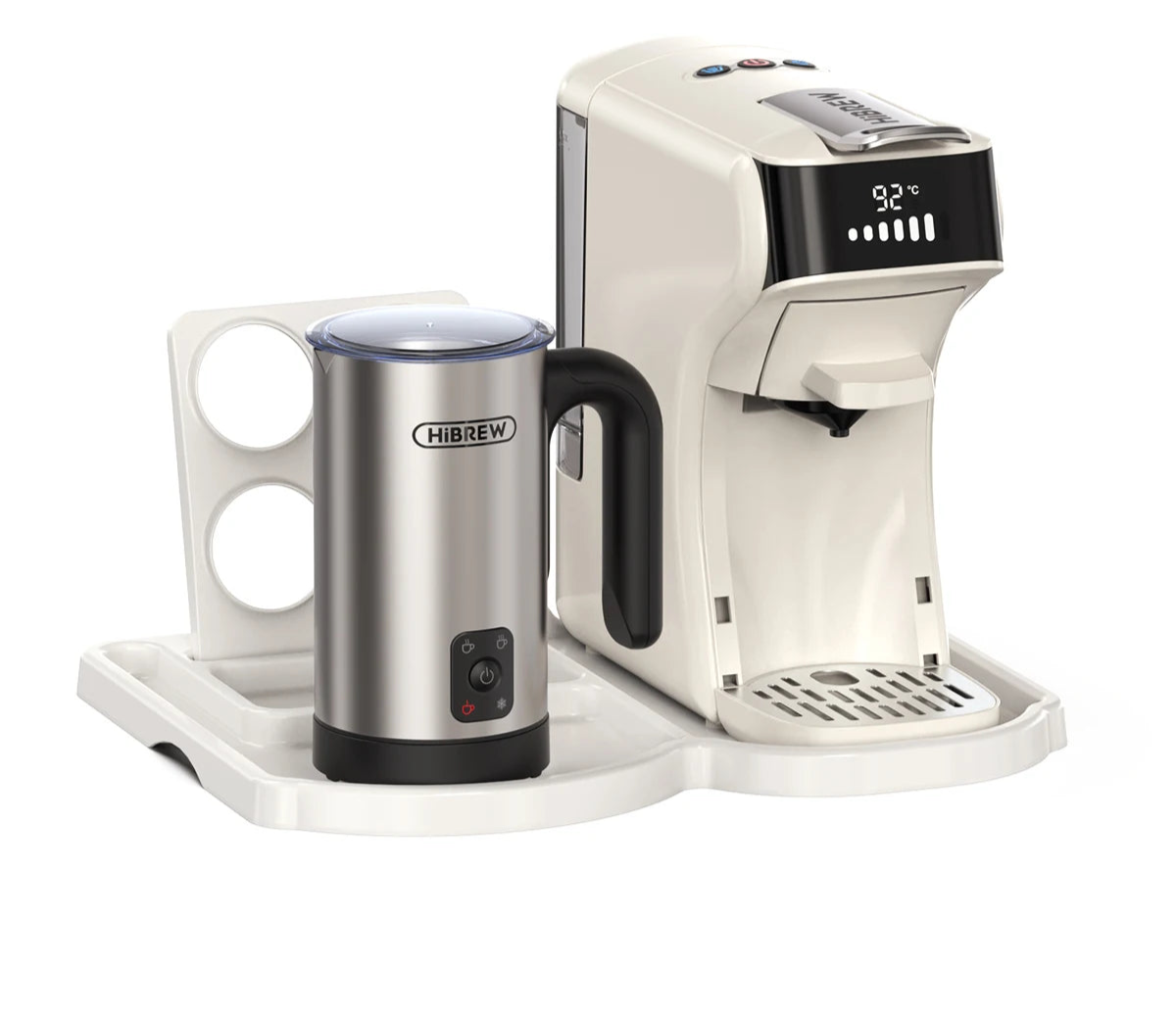 HiBREW 6in1 Capsule Coffee Machine Hot/Cold Multiple Espresso Cafetera Cappuccino Coffee Maker Dolce Gusto Nespresso Powder H1B - Buyme24seven