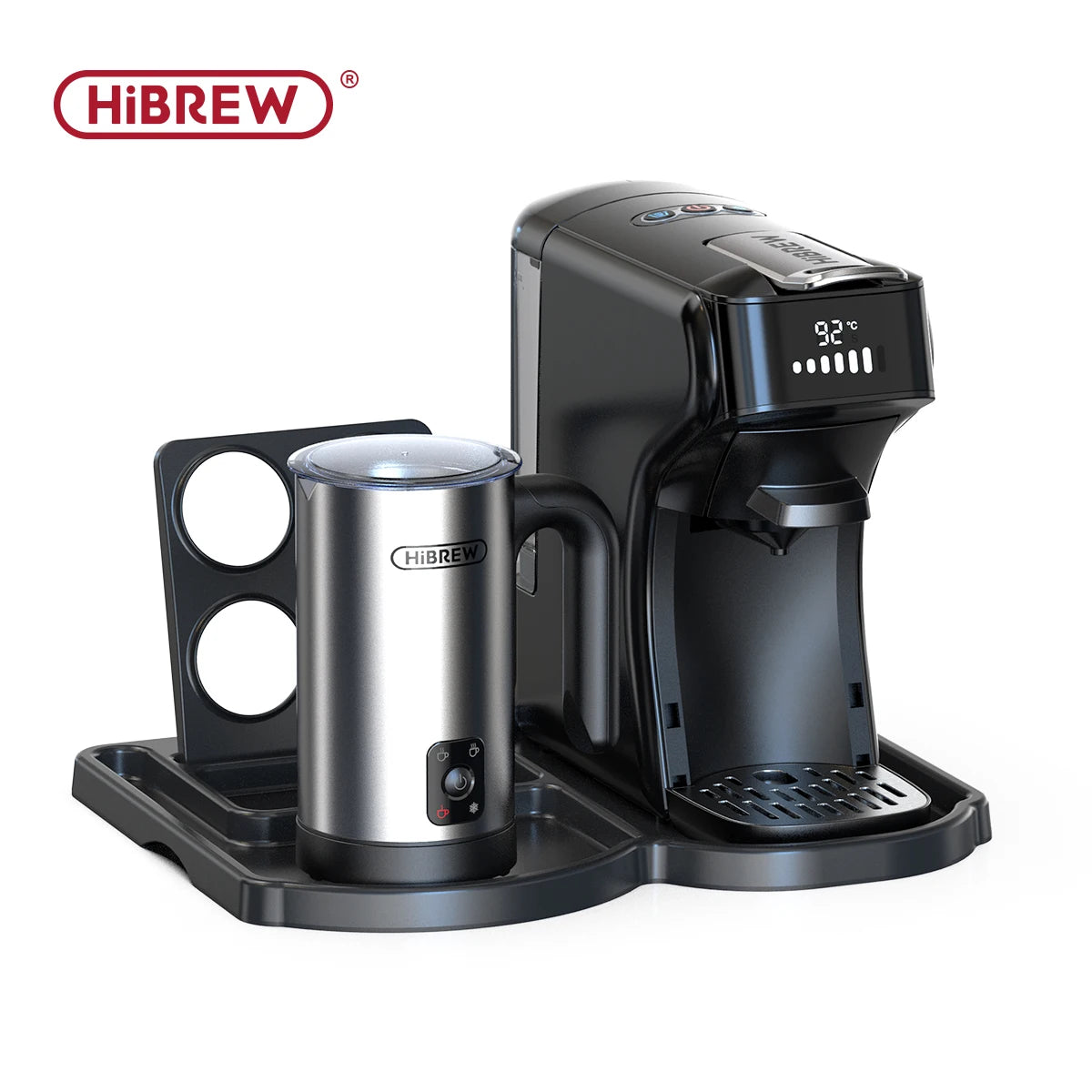 HiBREW 6in1 Capsule Coffee Machine Hot/Cold Multiple Espresso Cafetera Cappuccino Coffee Maker Dolce Gusto Nespresso Powder H1B - Buyme24seven
